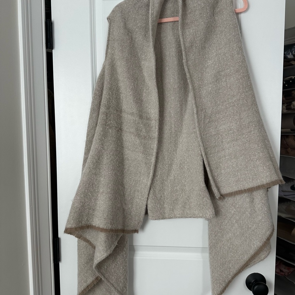 LOFT Soft Beige Knit Shawl